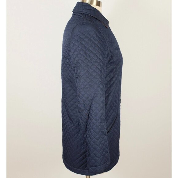 Burberry London Redcliff XS jacket coat quilted nova check lining navy - Picture 7 of 16